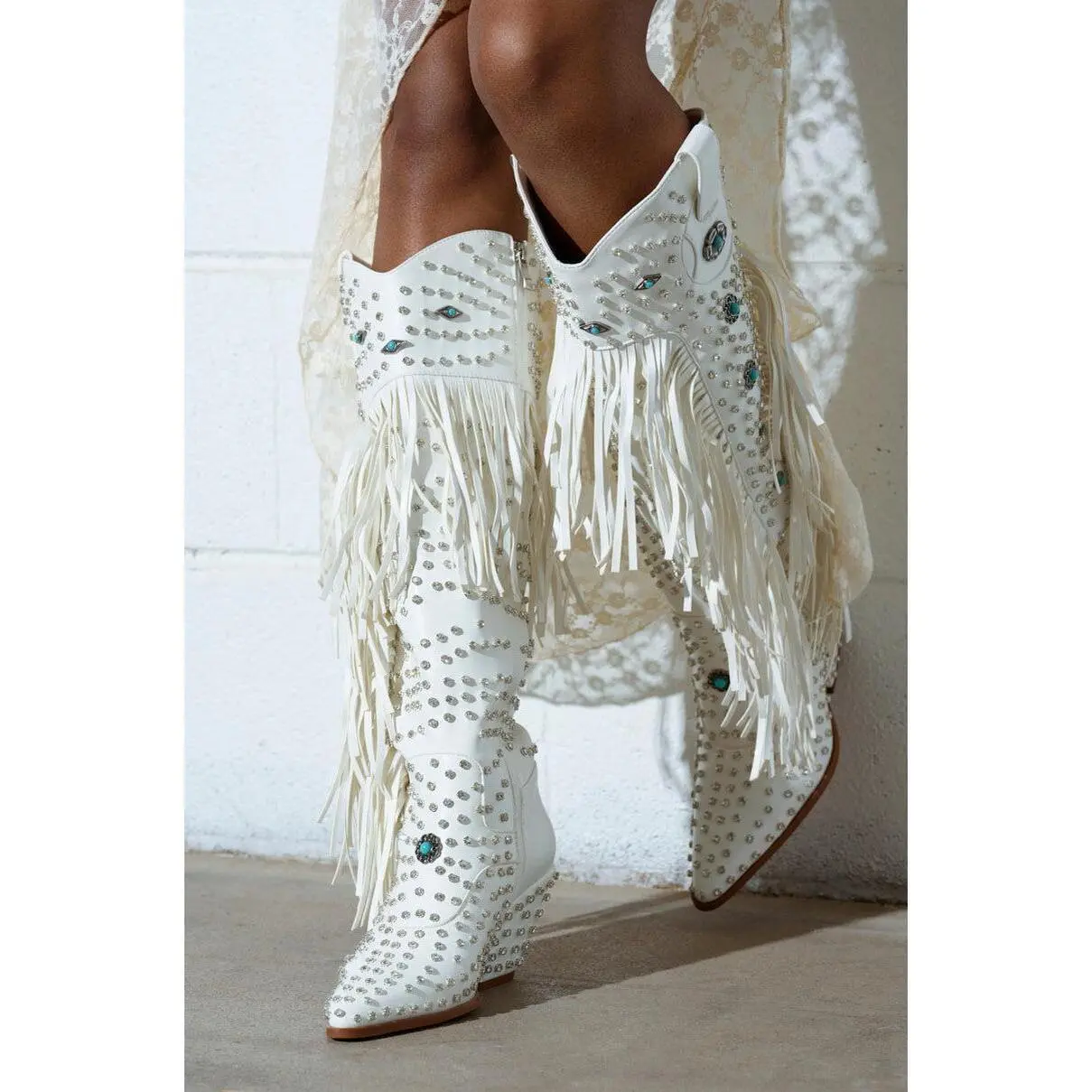 AZALEA WANG BENNETT WHITE BOOT - TikTok Shop