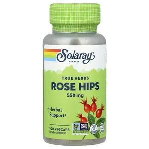 Solaray True Herbs, Rose Hips, 550 mg, 100 VegCaps