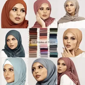 Chiffon hijab scarf wrap scarf premium quality headscarf 50+ colors