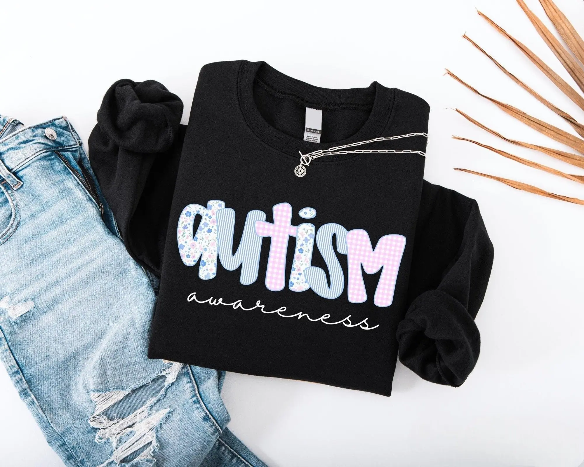 Autism Awareness T-Shirt, Sweatshirt - Floral Inclusion Crewneck, Autism Support Gift, SPED Teacher, Autism Gift, Neurodiversity Sweater
