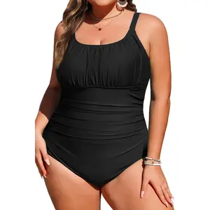 Daci Plus Size One Piece Swimsuit - Women's Tummy Control Bathing Suit Retro Full Coverage Swimwear 2026  SwimWeek  summervibes