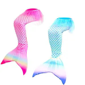 Mermaid Costume Set, 1 Set Mermaid Tail & Bra & Panty Set, Party Supplies for Girls, Party Clothing for Birthday Gift, Party Supplies