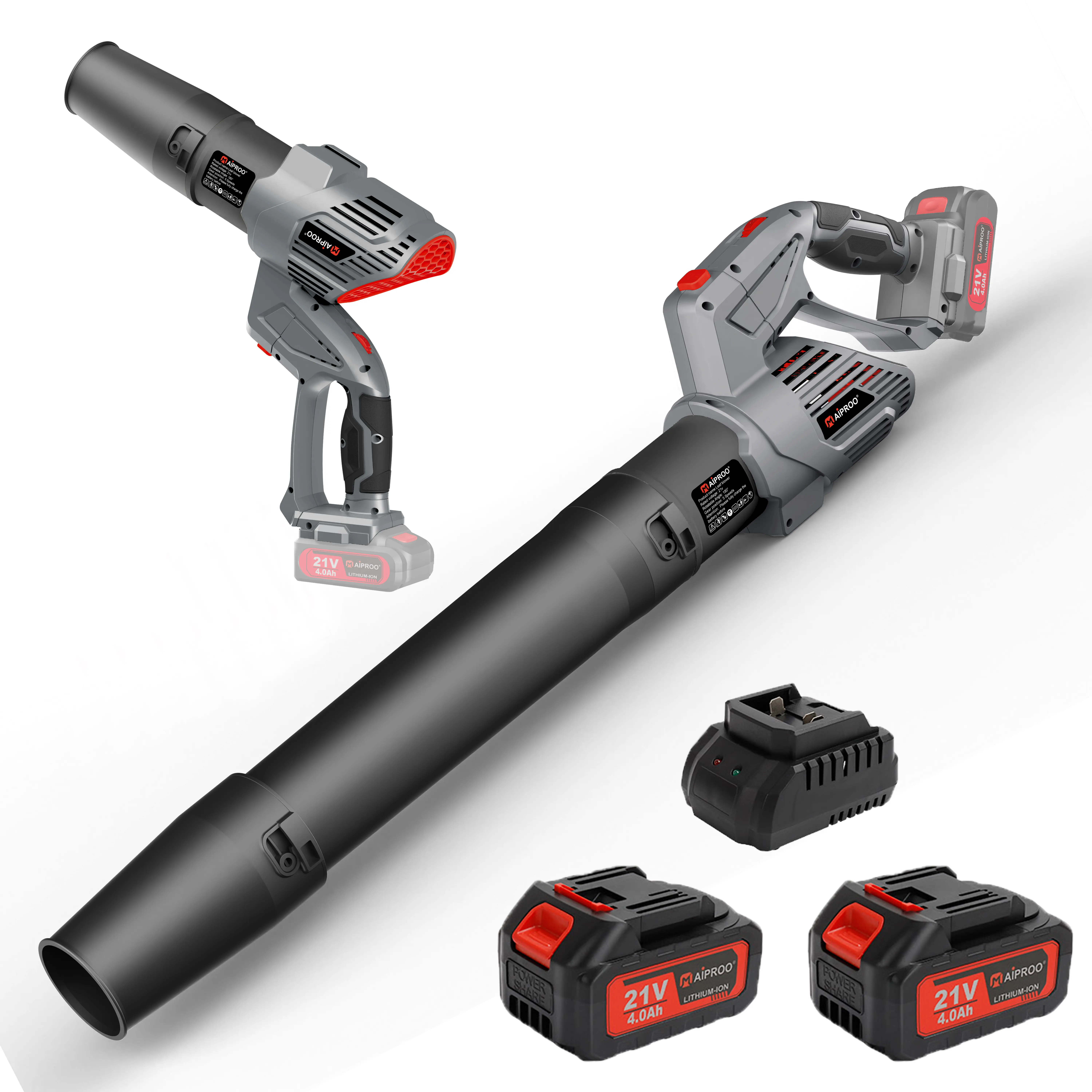 21V Lithium Battery Blower, Cordless Garden Tool for Cleaning Leaves, Dust & Deck, 4.0 Ah Battery & Charger Included