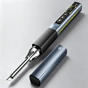 96W High Power Constant Temperature Smart Soldering Iron, Adjustable Temp Portable Soldering Pen Kit Rechargeable for Household Maintenance & DIY