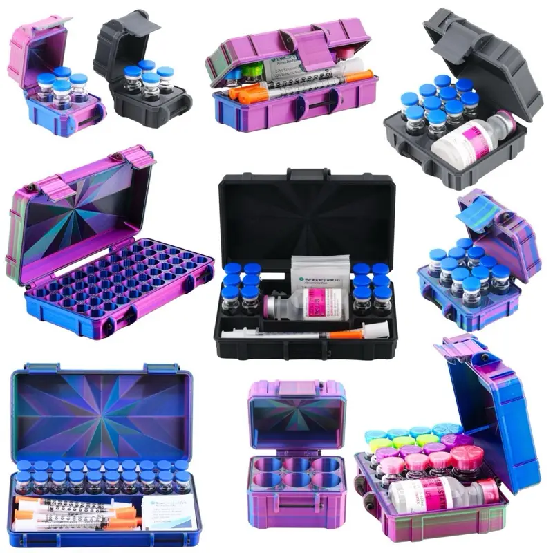 Vial Storage Case – Fits 3ml Vials, Foldable Travel & Fridge Freezer Organizer with Secure Compartments Essential Oils