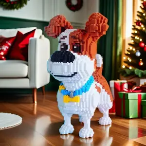 3898 Piece Mini Dog Creative Building Blocks Toy, Cute DIY Puzzle, and Design, Interlocking Plastic Bricks for Parties and Gifts