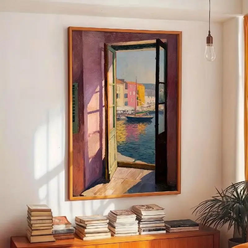 Vintage Poster, Open Window Henri Matisse Print, Henri Matisse Style Fauvism Painting, Modern Exhibition Print