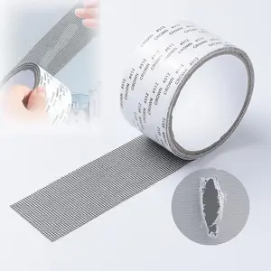 2024   Adhesive Screen Repair Tape, Screen Repair Kit Window Screen Repair Tape, Fiberglass Screen Tape Mesh Repair Suitable (5cm x 200cm) for mesh Doors and Windows Black
