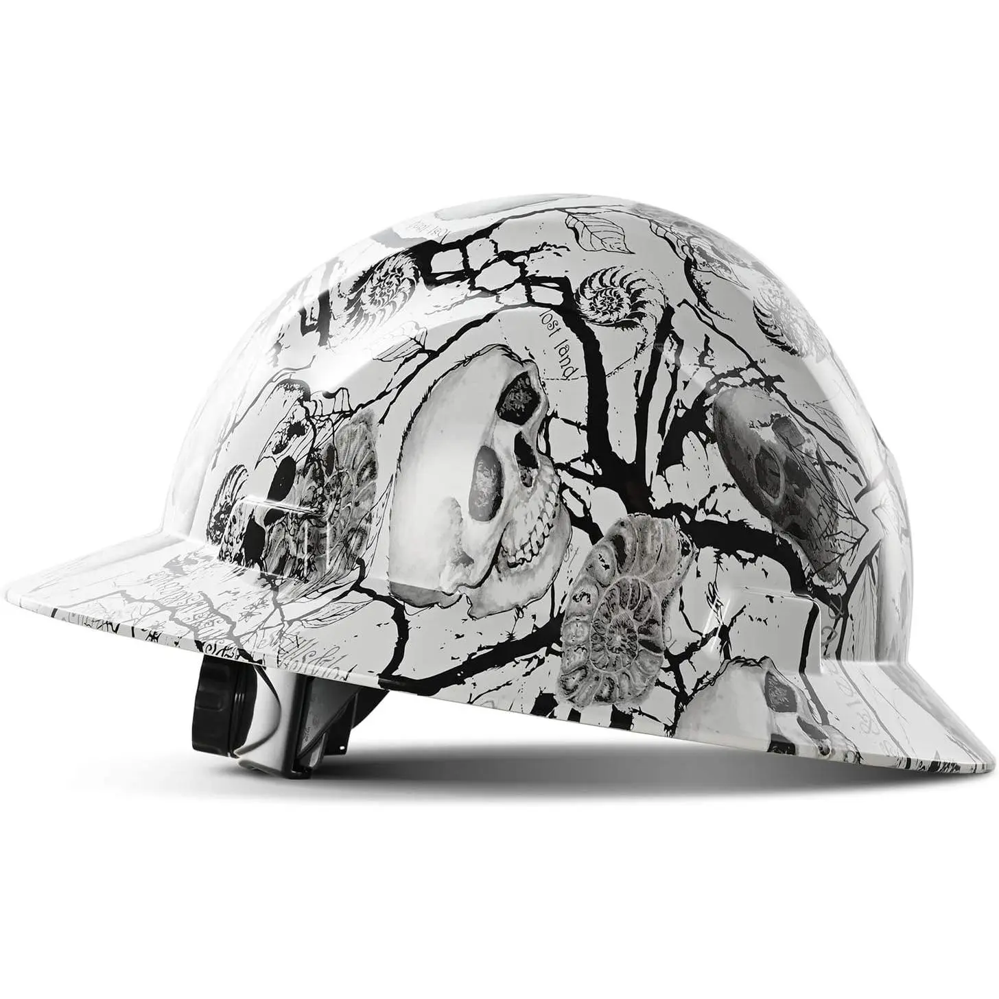 FRP Full Brim Safety Helmet with 4-Point Adjustable Ratchet, Lightweight Custom Fit Hard Hat for Industrial Construction & Outdoor Work, Adjustable Strap, Frp Flame-Retardant, 4-Point Ratchet