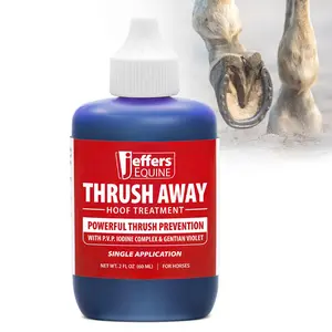 Jeffers Thrush Away Hoof Treatment for Thrush in Horses, 2 oz