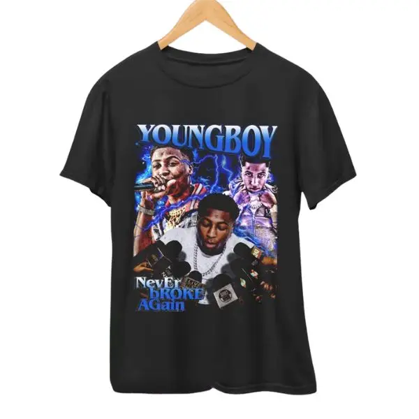 YoungBoy T-Shirt,YoungBoy Never Broke Again Shirt,Rap Hip Hop Music Merch Shirt,90's hip hop,Short Sleeve,Casual Streetwear,Menswear,Womenswear,Music Gift For Fans