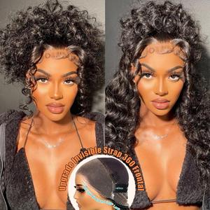 [22" Flash Sale] Ashimary Water Wave Invisi-Strap Snug Fit 360 Skin Lace Frontal Human Hair Wig Bleached Knots With Drawstring#summerwins