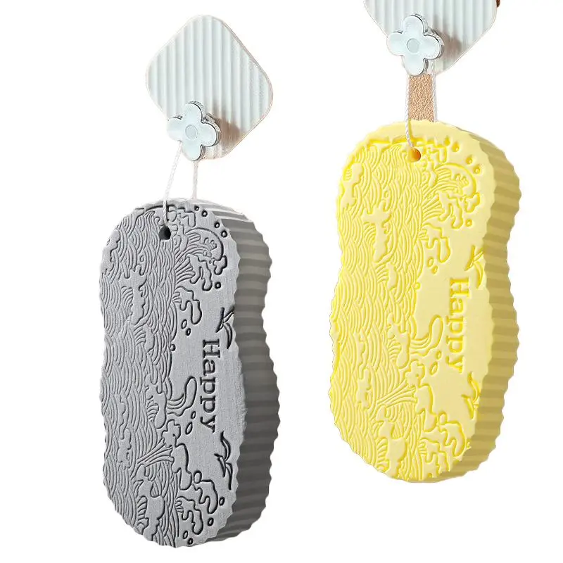 african Happy Skin Magic Exfoliating BathSponge 2Count 3D Super Soft DesignSkin Friendly Reusable Alternative to Exfoliating Gloves Random Color -Personalf net shampoo brush