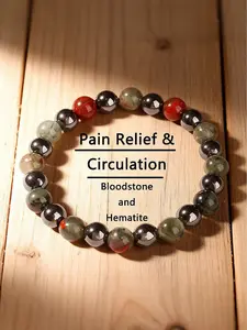 Hiphop Metal Feng Shui Crystal Beaded Bracelet Unisex, Casual Style, Choking Hazard Warning, No Ca Prop 65 Requirement, Tpu Chain Material