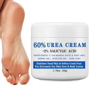 60% Urea Cream + 2%Salicylic Acid Foot Cream, Foot Care Cream, Foot Moisturizer,Deeply Moisturizing And Nourishing Dry Rough Crack Skin,Softening Thick And Cracked Skin,Exfoliating Dead Skin,1.76Oz(50g) Girls gift, perfect Christmas gift