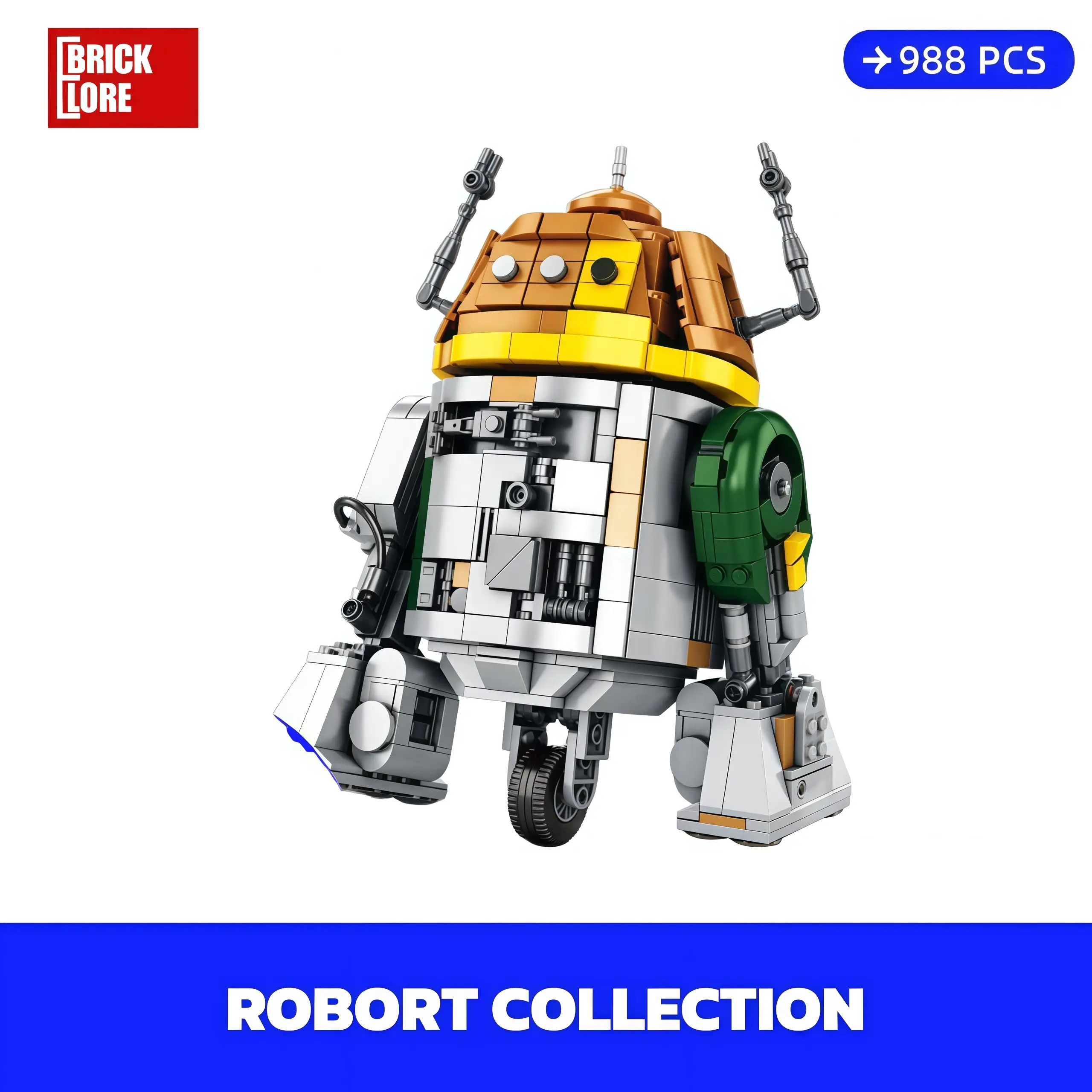[BrickLORE](SHIP FREE) Robort Robort collection 988 Pieces