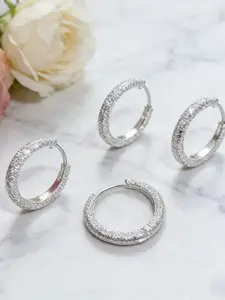 Elegant Light-Retired Ear Clips, Round Design, Subtle Sparkle, Perfect Layering & Solo Wear, Stylish Accessory for Any Occasion