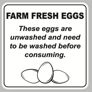 300 count  Eggs Farmer's Market Packaging Stickers Farm  Egg Carton Unwashed Eggs Stickers 2x2 inch