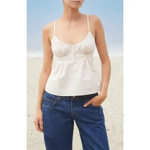 John Galt Women's Pink Tiffany Floral Tank Top