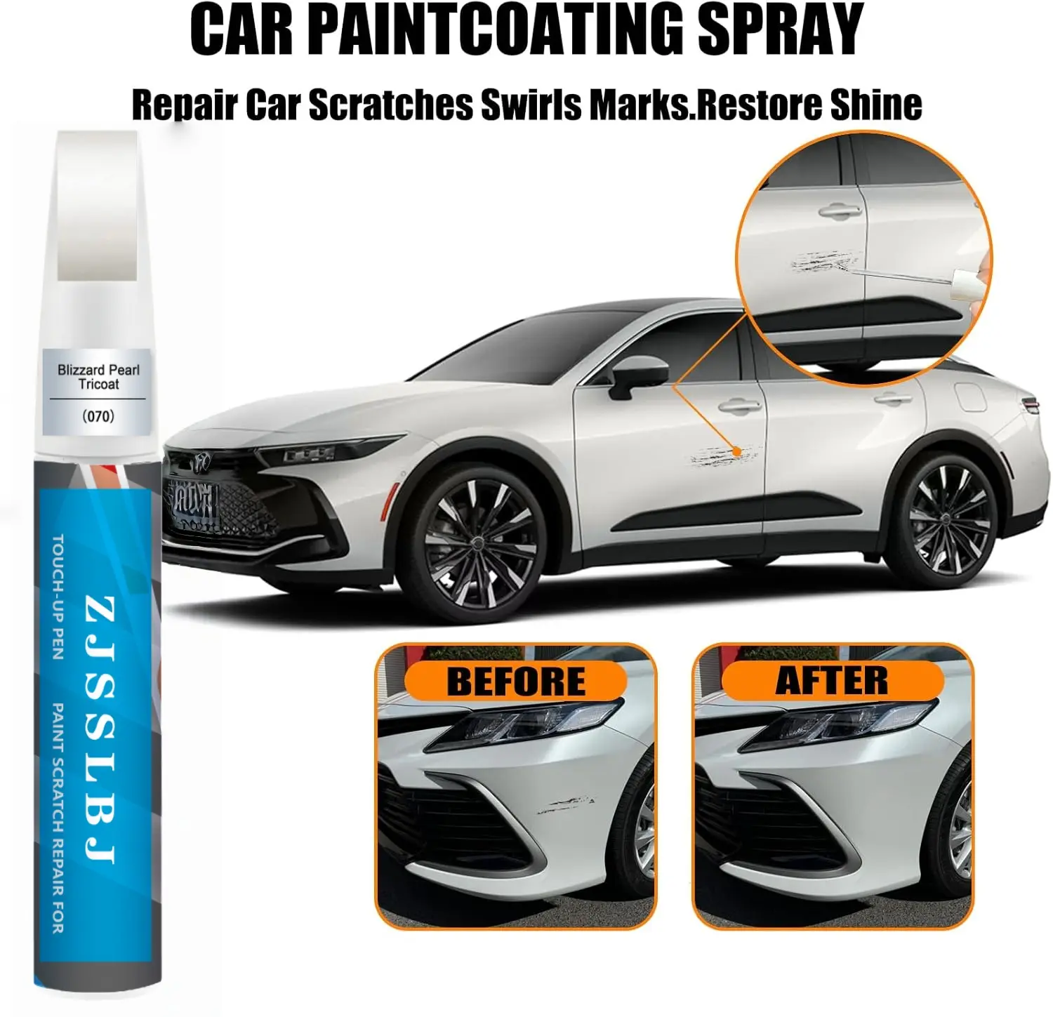Toyota Touch Up Paint Kit - Exact Color Match Liquid Coating Touch-Up Paints, Waterproof Scratch Repair, Car Detailing Products for Chip Fixes