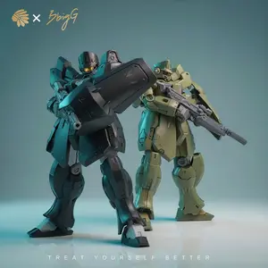 1/144 Scale Sci-Fi Mecha Model Kit, Articulating Figures, Full-Poseable Figure with Shield & Modular Parts, Dual Color Options, Beginner-Friendly Assembly, Display Collectible Gift, Articulated Figures