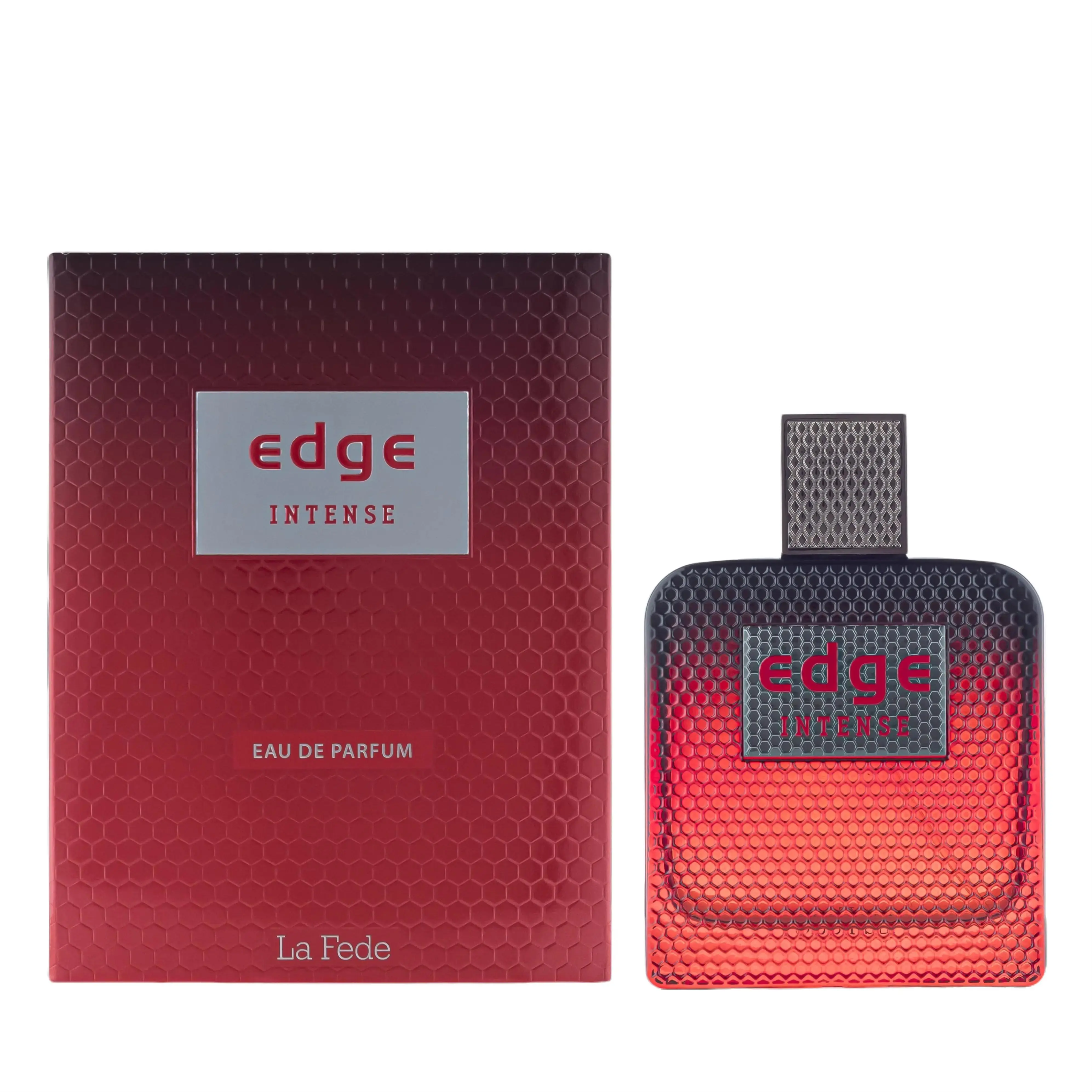 Khadlaj La Fede Edge Intense for Unisex Eau de Parfum Spray, 3.4 Ounce