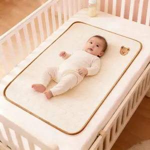 Baby Large Embroidered Diaper Pad, Soft Waterproof Breathable Skin-Friendly, Leak-Proof, Multi-Scene Use Essential Maternity Care Item!