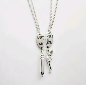 Partners In Crime Necklace, Best Necklace, Bff Necklace, Best Friend Gift