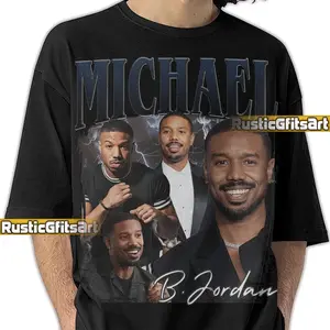 [Sale up to 50%] [Free Ship] Michael B Jordan  T-Shirt, Michael Bakari Jordan Vintage Bootleg Tees, Michael B. Jordan Fans Gift