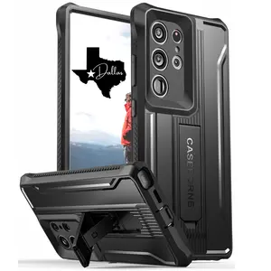 Galaxy S24 Ultra Rugged Case by Caseborne -Multi-layer with Kickstand - 21 Feet Drop Protection
