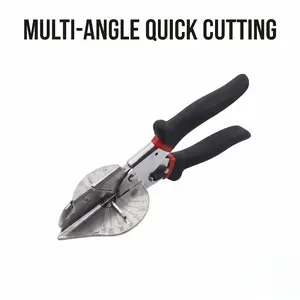 Multi-Angle Mitre Shears for Precise Trim Cutting, 45-135 Degree Adjustable Edge Cutter Tool for PVC Plastic, Soft Wood, and Wire Ducts, Hand Tools for Home DIY Projects