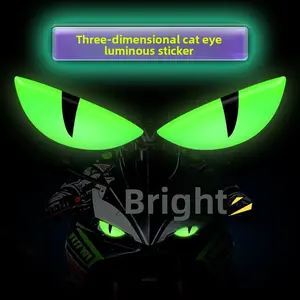 3D Reflective Demon Eye Decal – Spooky Night Safety for Cars, Motorcycles & E-Bikes