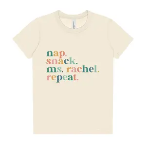 Nap Snack Ms. Rachel Repeat Toddler Shirt - Cute Kids Shirt - Ms. Rachel Shirt for Kids