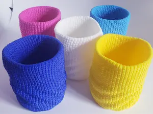 Knitted Slouch Pot - Crochet Hook & Pencil Holder Catch-All Cup Craft Room Organizer