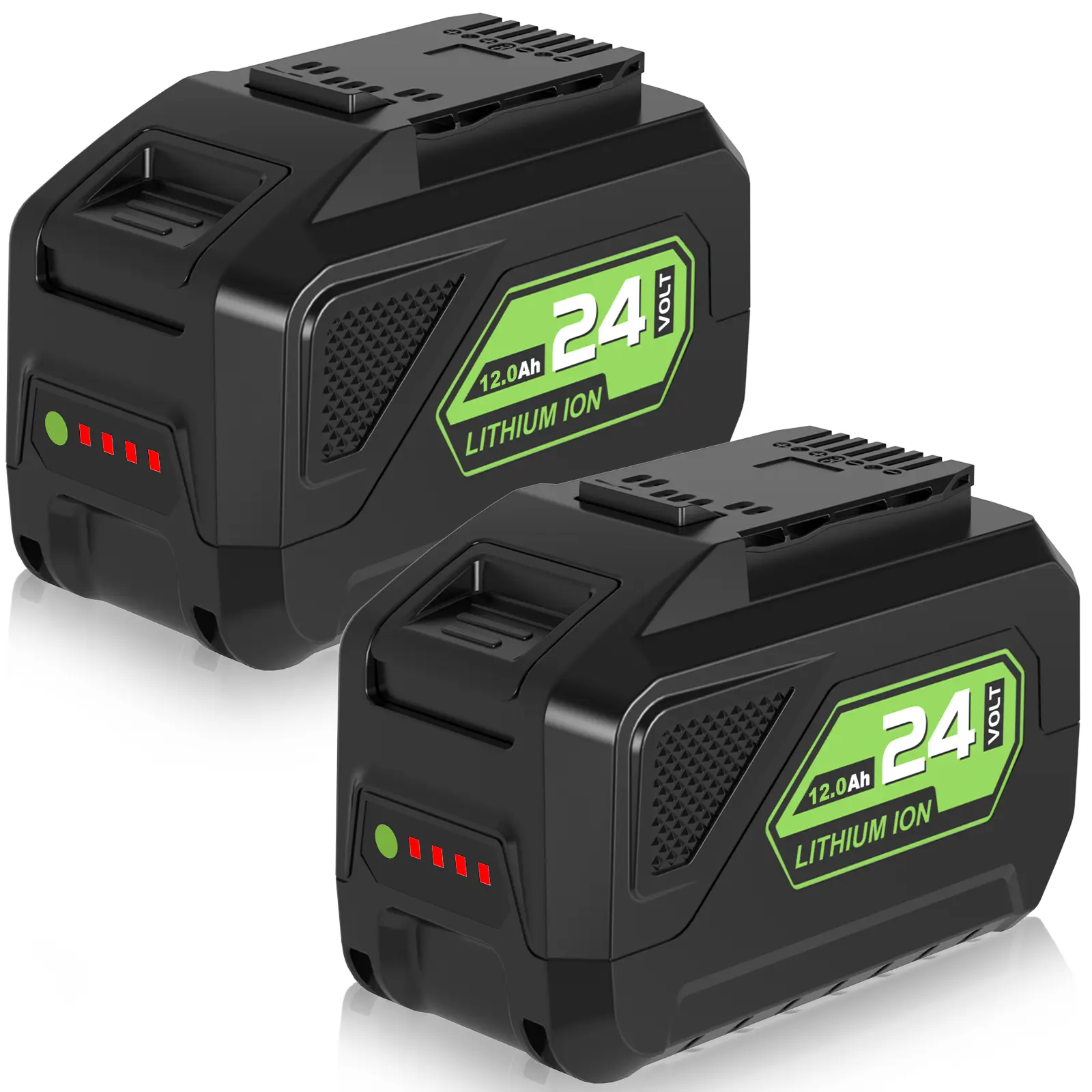2-Pack 12.0Ah Lithium Cordless Tool Li-Ion Batteries, Replacement for Greenworks 24V Power Tools, Compatible with 29842, 29852 & All 24V Chargers, Cordless Tool Batteries