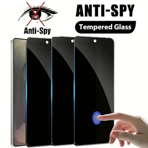 3 Pack Full Cover Privacy Tempered Glass For Cellphone, Smartphone, Samsung Galaxy S25 Ultra/S24 Ultra/S26 Ultra/S25 Edge/S26/S25/S24/Plus,9H+ Screen Protector,Fingerprint unlocking,Case Friendly,Anti-Fingerprint,Bubble Free