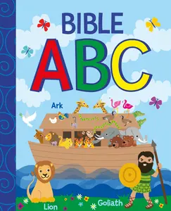 Ark Bible ABC - Compact 5x6 Inch Early Learning Book for Kids with 10 Pages of Alphabet and Bible Stories Perfect for Bedtime Reading