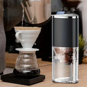 Electric Coffee Bean Grinding Machine, 2 Counts USB Rechargeable Portable Mini Automatic Coffee Bean Grinding Machine, Coffee Making Tool for Home Office