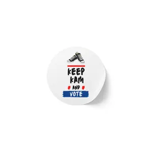 Keep Kam And Vote Kamala Harris 2024 Round Sticker Label Rolls