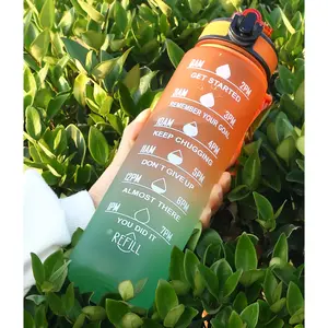 1pc Slogan Graphic Water Bottle, Modern Plastic Portable Drinking Bottle For Outdoor,  Sports and Fitness Portable Straw Cup, for Home and Travel Outdoor Use
