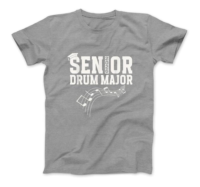 Senior Drum Major Class Of 2026 Marching Band Senior 2026 T-Shirt