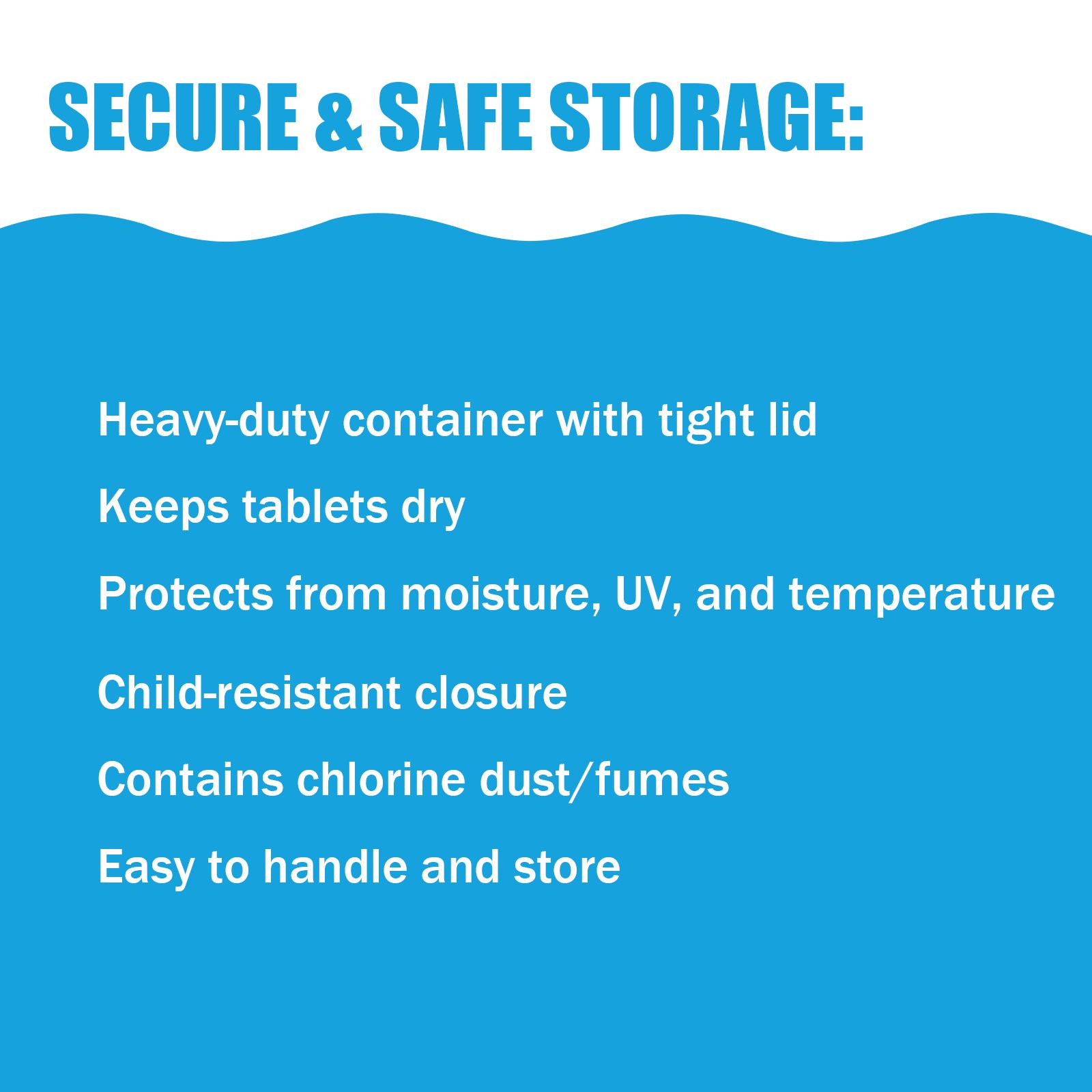 【80 lbs】TABIT 3" Chlorine Tabs, 3 Inch Chlorinating Tablets 80 lbs for Swimming Pool, Spa and Hot Tub, Slow Dissolving