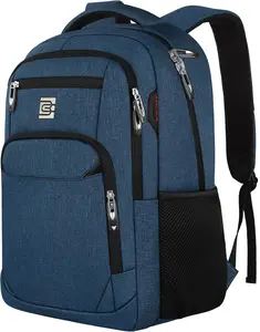Laptop Backpack,Business Travel Anti Theft Slim Durable Laptops Backpack,Water Resistant College Computer Bag for Women & Men Fits 15.6 Inch Laptop and Notebook - Blue