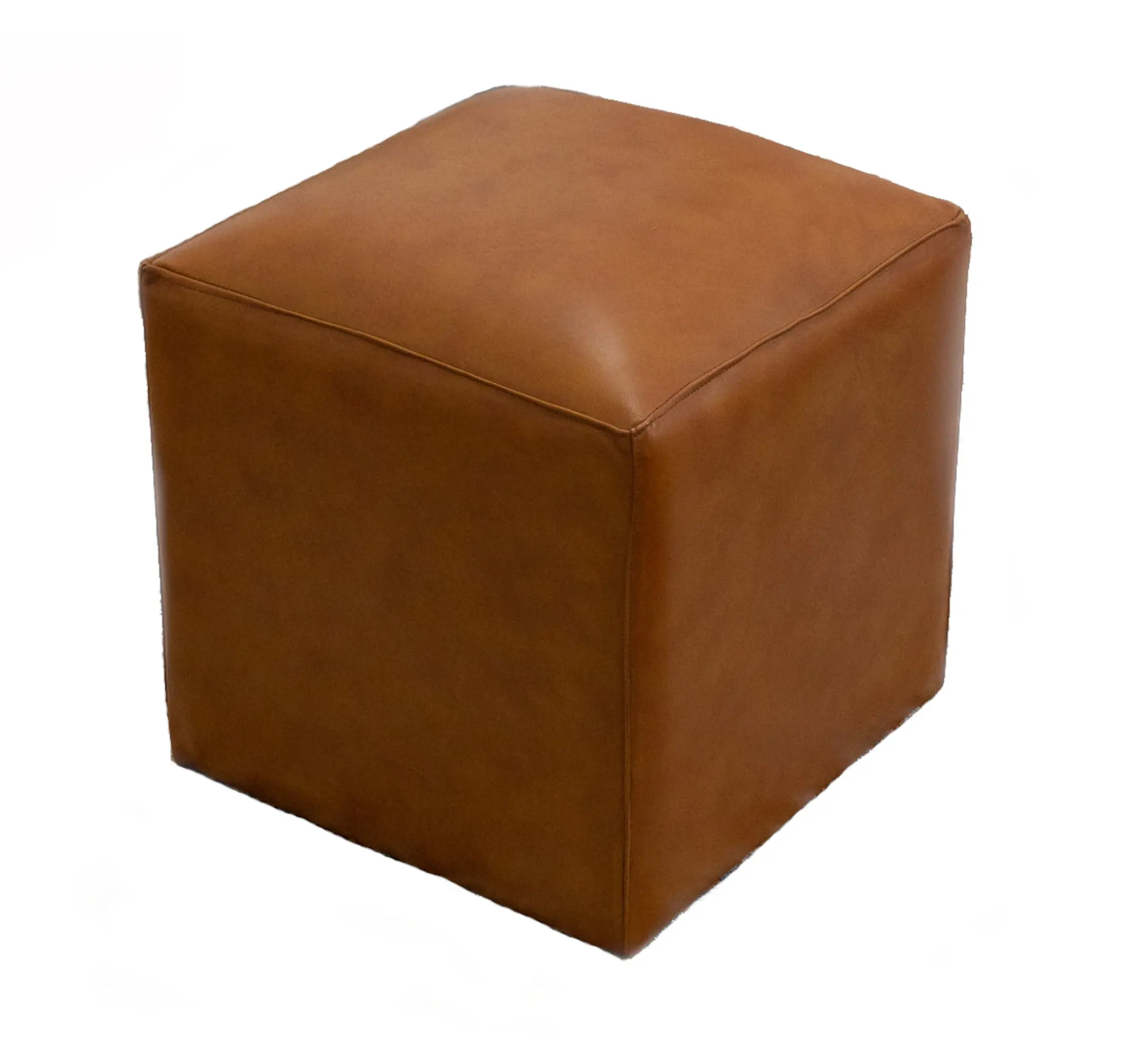 Sislo Tan Leather Ottoman Sislo Tan Leather Ottoman