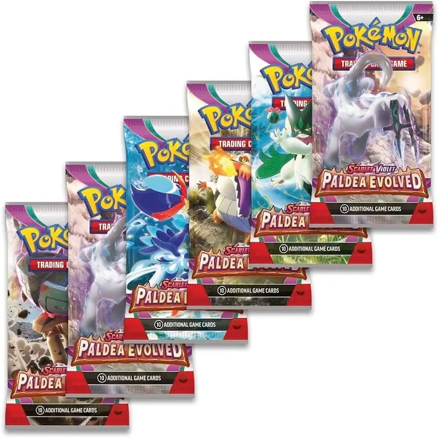 Pokemon: Scarlet & Violet-Paldea Evolved - 8 Sleeved Booster Packs