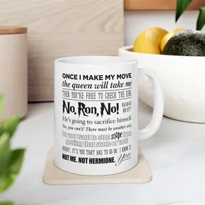 Wizard Coffee Mug, Holiday Wizard Mug, Not me. Not Hermione. You. Coffee Mug, 11 oz Mug, Holiday Kitchen, Ron Weasley Coffee Cup