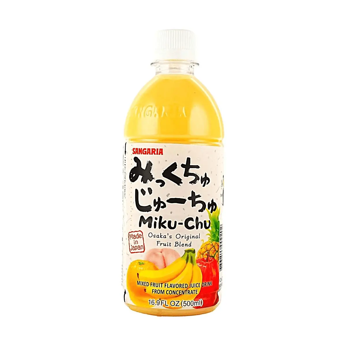 SANGARIA Japanese Mixed Fruit Juice Drink 500ml - Refreshing Blend of Real Fruit Flavors