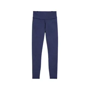 PUMA Womens Move Cloudspun High Waist 78 Graphic Athletic Leggings Training Casual - Blue