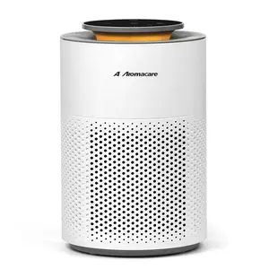A Aromacare Air Purifier  for Bedroom with Timer & Night Light, True HEPA Air Purifier for Pets Dander Smoke, Dust Removal Air Purifier for Office Home Baby Room Basement Desktop, 6.3"W x 9.69"H