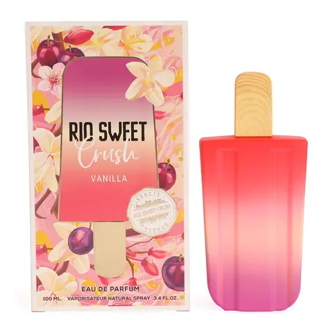 Rio Sweet Crush Vanilla Eau de Parfum Spray for Women 100ml Floral Oriental Fragrance with Warm Elegance & Soft Spicy Amber Hints by Mys Scents